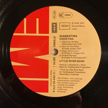 Little River Band : Diamantina Cocktail (LP, Album)