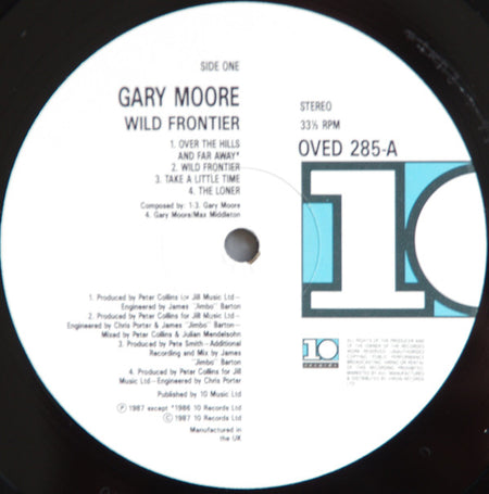 Gary Moore : Wild Frontier (LP, Album, RE)