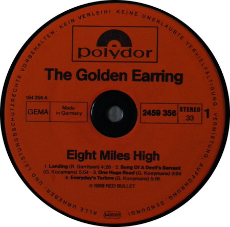 The Golden Earring* : Eight Miles High (LP, Album, RE)
