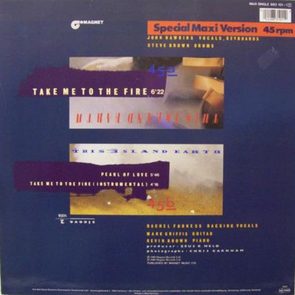 This Island Earth : Take Me To The Fire (12", Maxi)