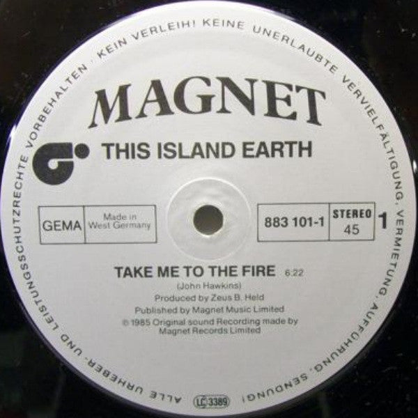This Island Earth : Take Me To The Fire (12", Maxi)