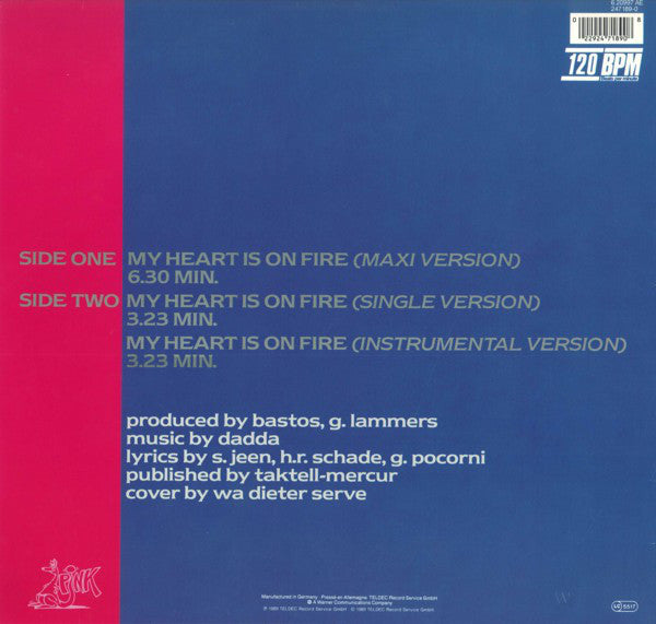 Lyane Leigh : My Heart Is On Fire (12", Maxi)