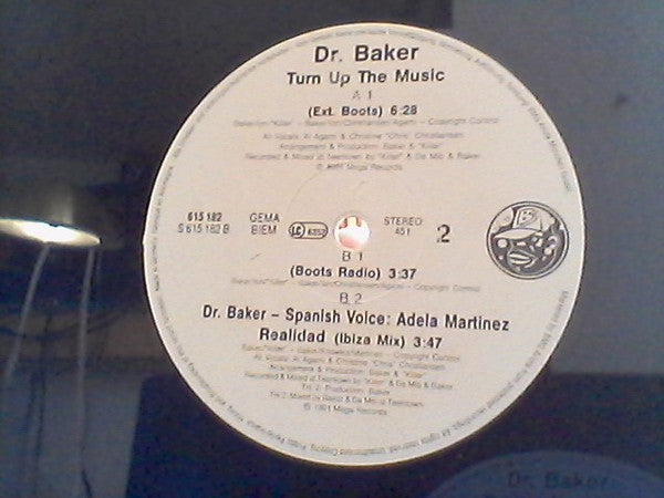 Dr. Baker : Turn Up The Music (12")