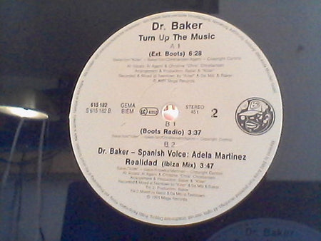 Dr. Baker : Turn Up The Music (12")
