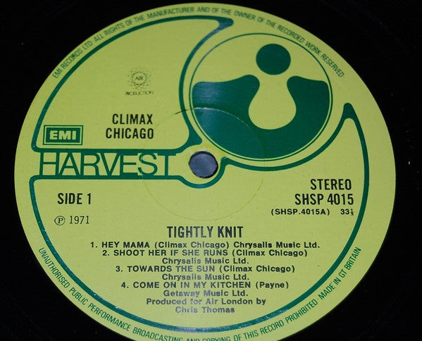 Climax Chicago* : Tightly Knit (LP, Album, RE)