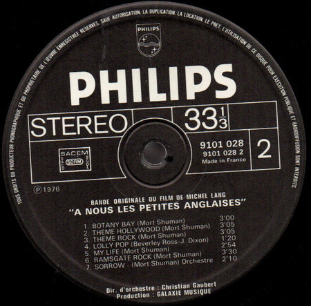 Mort Shuman : À Nous Les Petites Anglaises ! (LP, Album, C.I)