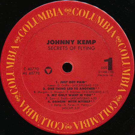 Johnny Kemp : Secrets Of Flying (LP, Album)