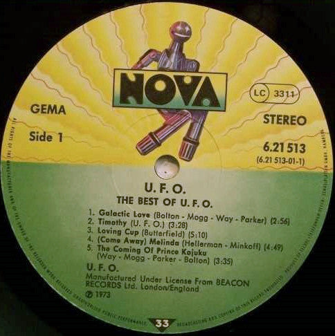 UFO (5) : The Best Of UFO (LP, Comp, RP)