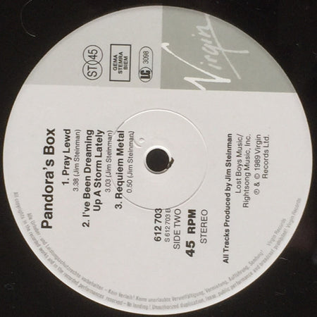 Pandora's Box (2) : It's All Coming Back To Me Now (12")