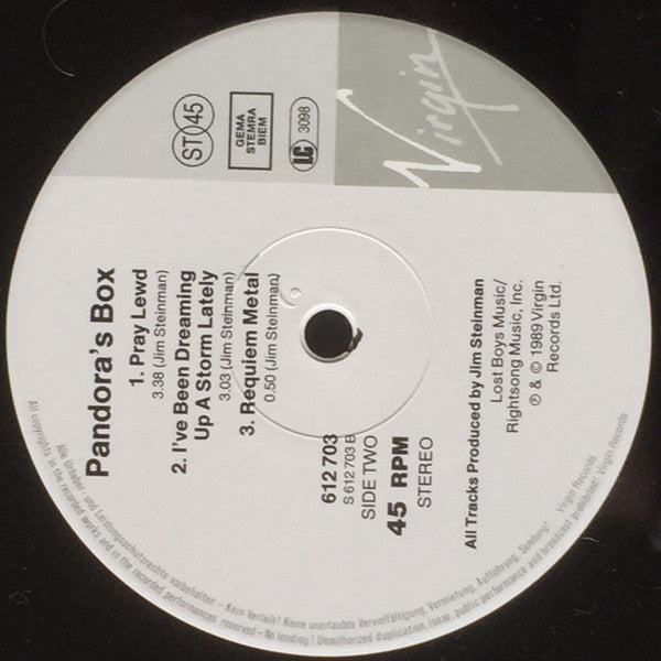 Pandora's Box (2) : It's All Coming Back To Me Now (12")