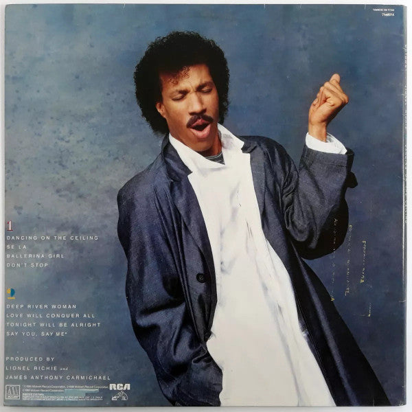 Lionel Richie : Dancing On The Ceiling (LP, Album)