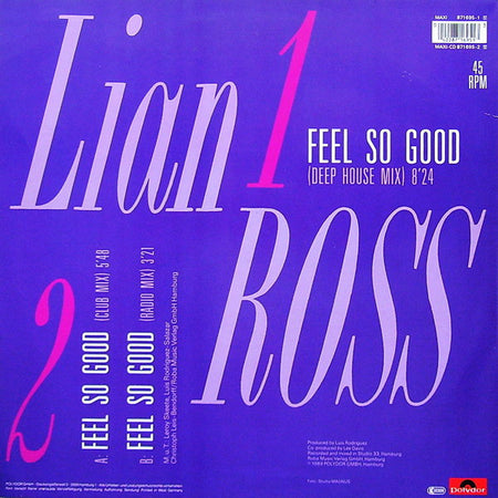 Lian Ross : Feel So Good (12")
