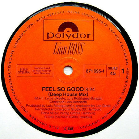 Lian Ross : Feel So Good (12")