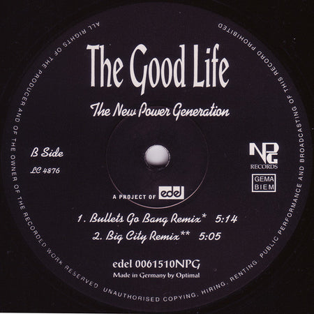 The New Power Generation : The Good Life (12")