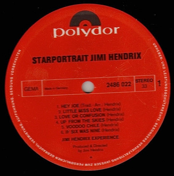The Jimi Hendrix Experience : Starportrait Jimi Hendrix (2xLP, Comp, RE, RP + Box)