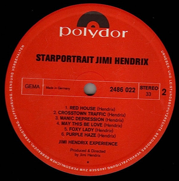 The Jimi Hendrix Experience : Starportrait Jimi Hendrix (2xLP, Comp, RE, RP + Box)