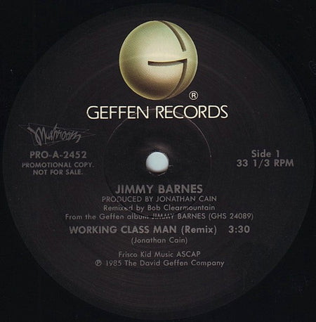 Jimmy Barnes : Working Class Man (12", Single, Promo)