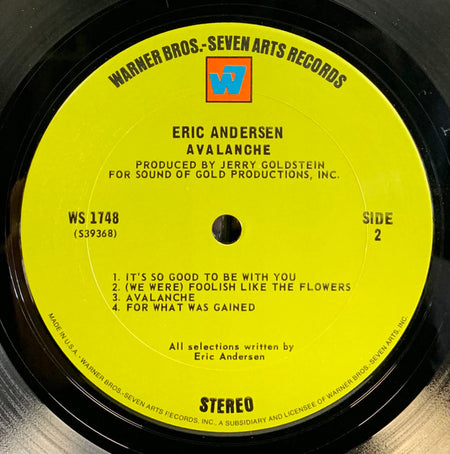 Eric Andersen (2) : Avalanche (LP, Album, Ter)