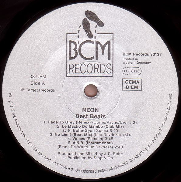 Neon : Best Beats (The Singles Collection) (LP, Album)