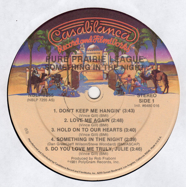 Pure Prairie League : Something In The Night (LP, Album, 53 )