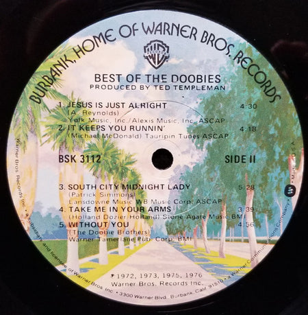 The Doobie Brothers : Best Of The Doobies (LP, Album, Comp, Los)