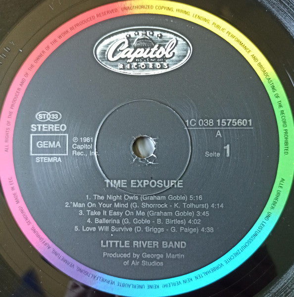 Little River Band : Time Exposure (LP, Album, RE, Bla)