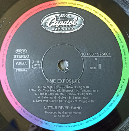Little River Band : Time Exposure (LP, Album, RE, Bla)