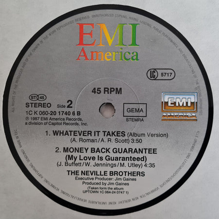 The Neville Brothers : Whatever It Takes (12")