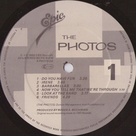 The Photos : The Photos (2xLP, Ltd)
