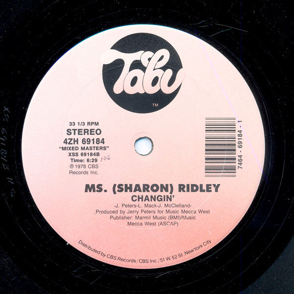 The S.O.S. Band / Sharon Ridley : Just Be Good To Me / Changin' (12", RM)
