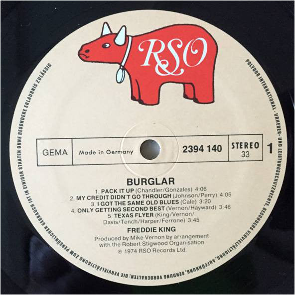 Freddie King : Burglar (LP, Album)