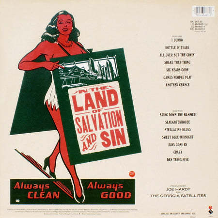 The Georgia Satellites : In The Land Of Salvation And Sin (LP, Album)