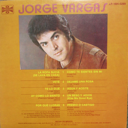 Jorge Vargas (4) : Vete La Ropa Sucia (LP)