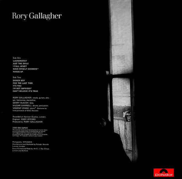 Rory Gallagher : Rory Gallagher (LP, Album)
