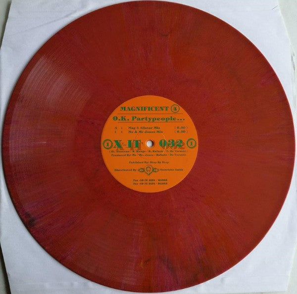 Magnificent 4 : O.K. Partypeople... (12", Red)