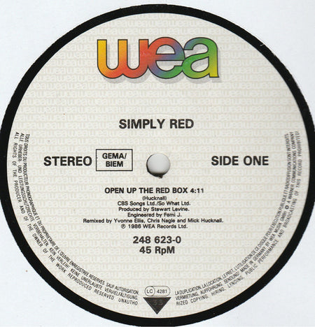 Simply Red : Open Up The Red Box (Remix) (12")