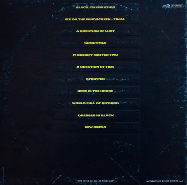 Depeche Mode : Black Celebration (LP, Album, Gat)
