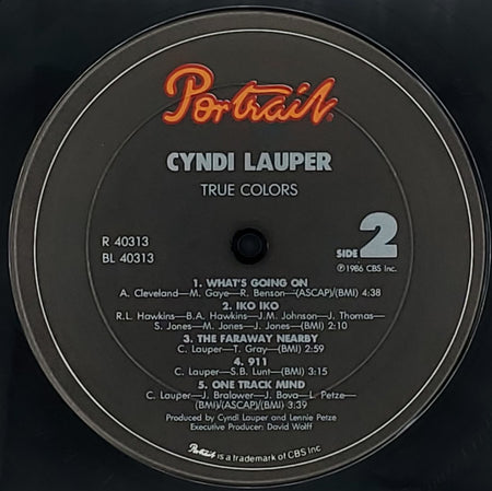 Cyndi Lauper : True Colors (LP, Album, Car)