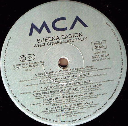 Sheena Easton : What Comes Naturally (LP, Album)