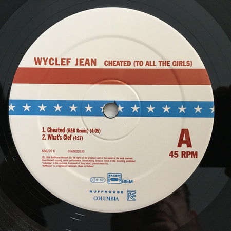 Wyclef Jean : Cheated (To All The Girls) (12")