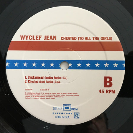 Wyclef Jean : Cheated (To All The Girls) (12")