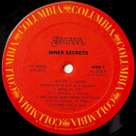 Santana : Inner Secrets (LP, Album, Pit)