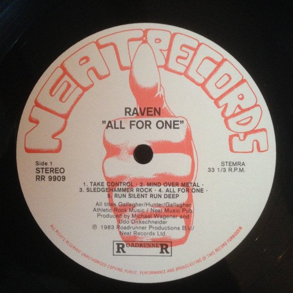 Raven (6) : All For One (LP, Album)