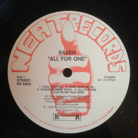 Raven (6) : All For One (LP, Album)