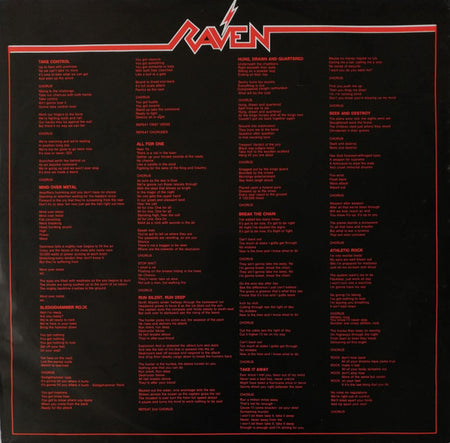 Raven (6) : All For One (LP, Album)