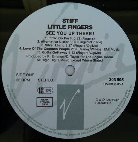 Stiff Little Fingers : See You Up There! (2xLP, Album)