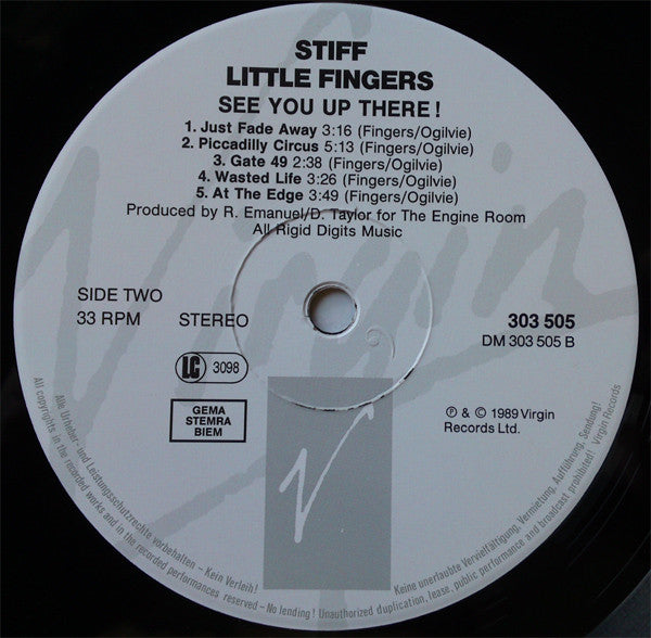 Stiff Little Fingers : See You Up There! (2xLP, Album)