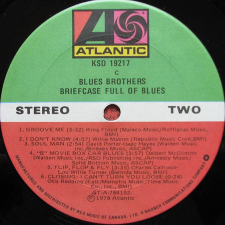 The Blues Brothers : Briefcase Full Of Blues (LP, Album)