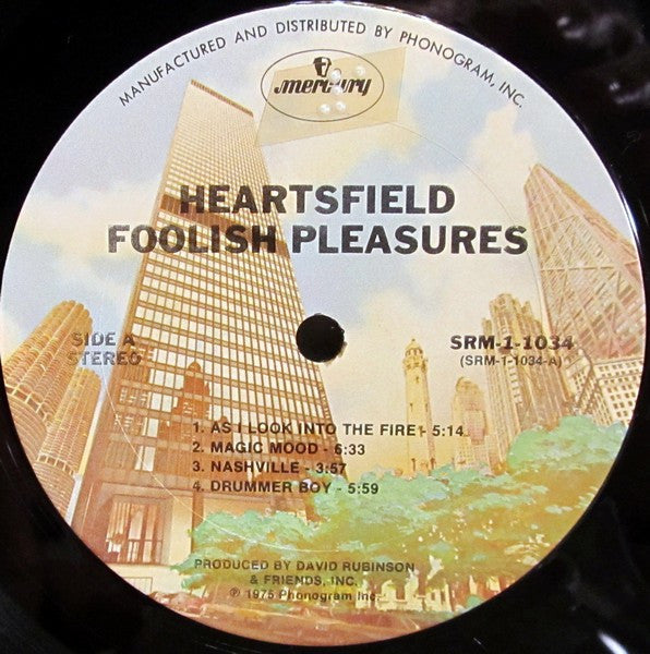 Heartsfield : Foolish Pleasures (LP, Album, Ter)
