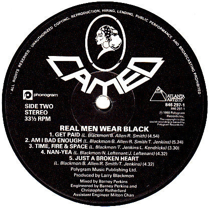 Cameo : Real Men … Wear Black (LP, Album)